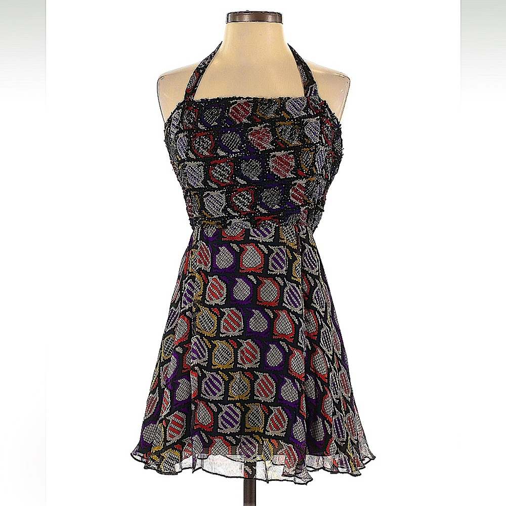 NWT M Designer silk sequin Winter Kate celebrity dress